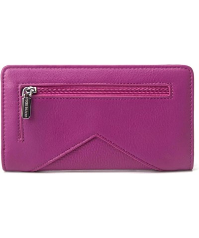 Pixie Mood Sophie 6.75 x 3.75 Vegan Leather Snap Closure ID Card Wallet, Black Fuchsia Pink $17.93 Wallets