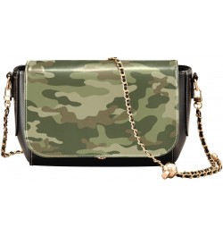 Camouflage Camo Crossbody Bags for Women Retro Cross Body Purse Small PU Leather Shoulder Handbags with Chain Strap $19.94 Cr...