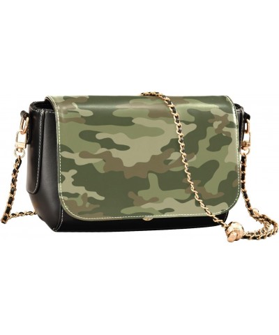 Camouflage Camo Crossbody Bags for Women Retro Cross Body Purse Small PU Leather Shoulder Handbags with Chain Strap $19.94 Cr...