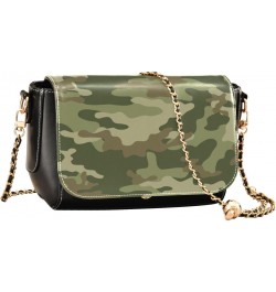 Camouflage Camo Crossbody Bags for Women Retro Cross Body Purse Small PU Leather Shoulder Handbags with Chain Strap $19.94 Cr...