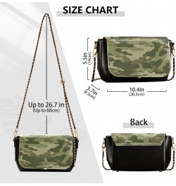 Camouflage Camo Crossbody Bags for Women Retro Cross Body Purse Small PU Leather Shoulder Handbags with Chain Strap $19.94 Cr...