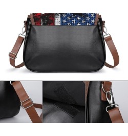 Fashion Flap Over PU Leather Small Crossbody Bag, Women Vintage Purse Bag Shoulder Bag Pattern (350) $15.40 Satchels