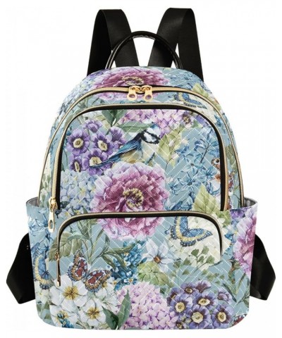 Flowers Birds Butterflies Women's Backpack Purse Causal Daypack Work Travel College Business Trip Bag Shoulder Bag Medium $20...