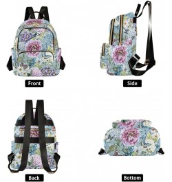 Flowers Birds Butterflies Women's Backpack Purse Causal Daypack Work Travel College Business Trip Bag Shoulder Bag Medium $20...