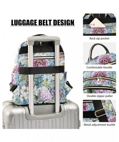 Flowers Birds Butterflies Women's Backpack Purse Causal Daypack Work Travel College Business Trip Bag Shoulder Bag Medium $20...