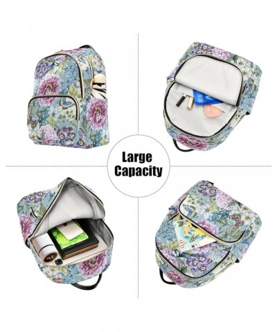 Flowers Birds Butterflies Women's Backpack Purse Causal Daypack Work Travel College Business Trip Bag Shoulder Bag Medium $20...