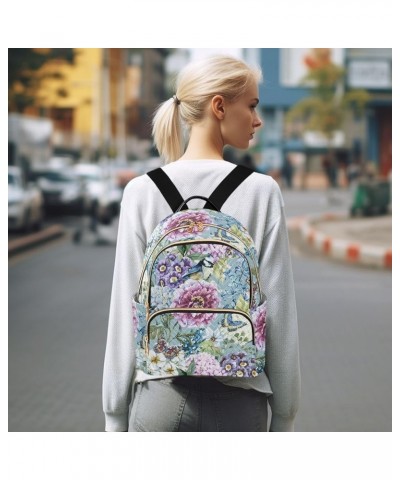 Flowers Birds Butterflies Women's Backpack Purse Causal Daypack Work Travel College Business Trip Bag Shoulder Bag Medium $20...