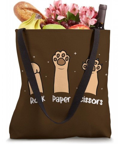 Rock Paper Scissors Hand Game Funny Cute Paw for Cat Lovers Tote Bag $11.48 Totes