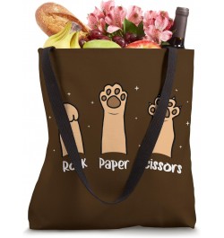 Rock Paper Scissors Hand Game Funny Cute Paw for Cat Lovers Tote Bag $11.48 Totes