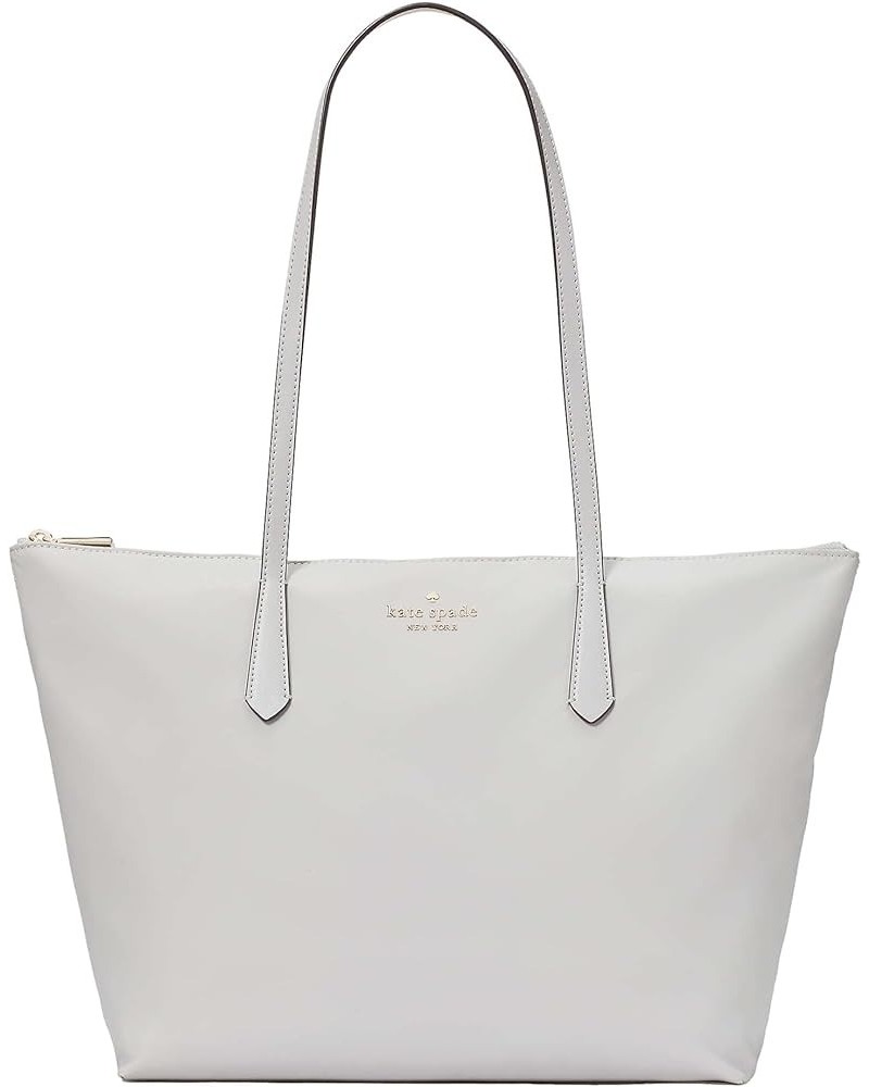 Kate Spade Kitt Nylon Large Tote Platinum Grey $54.32 Totes