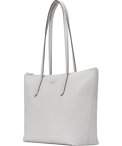 Kate Spade Kitt Nylon Large Tote Platinum Grey $54.32 Totes