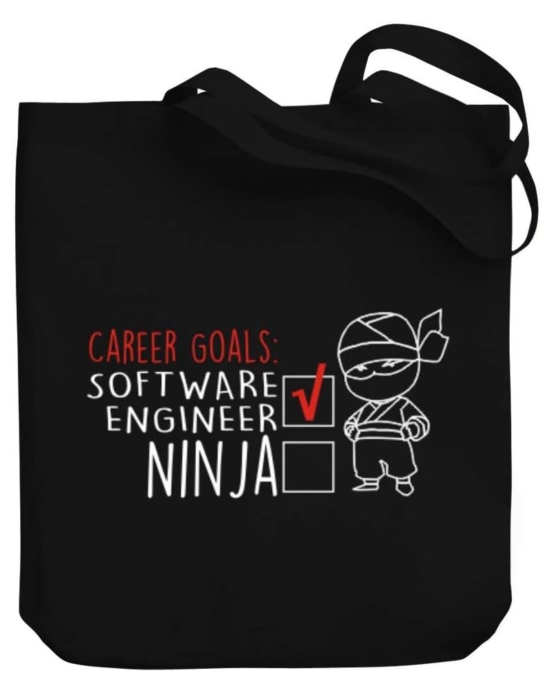 Career goals Software Engineer ninja Canvas Tote Bag 10.5" x 16" x 4 $20.00 Totes