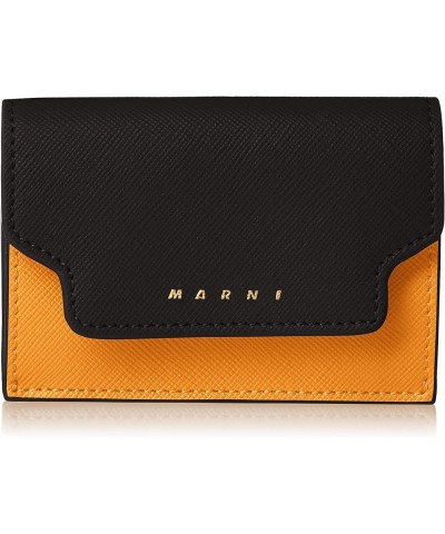 Women's Trifold Wallet Black+Pelican+Pumpkin $107.21 Wallets