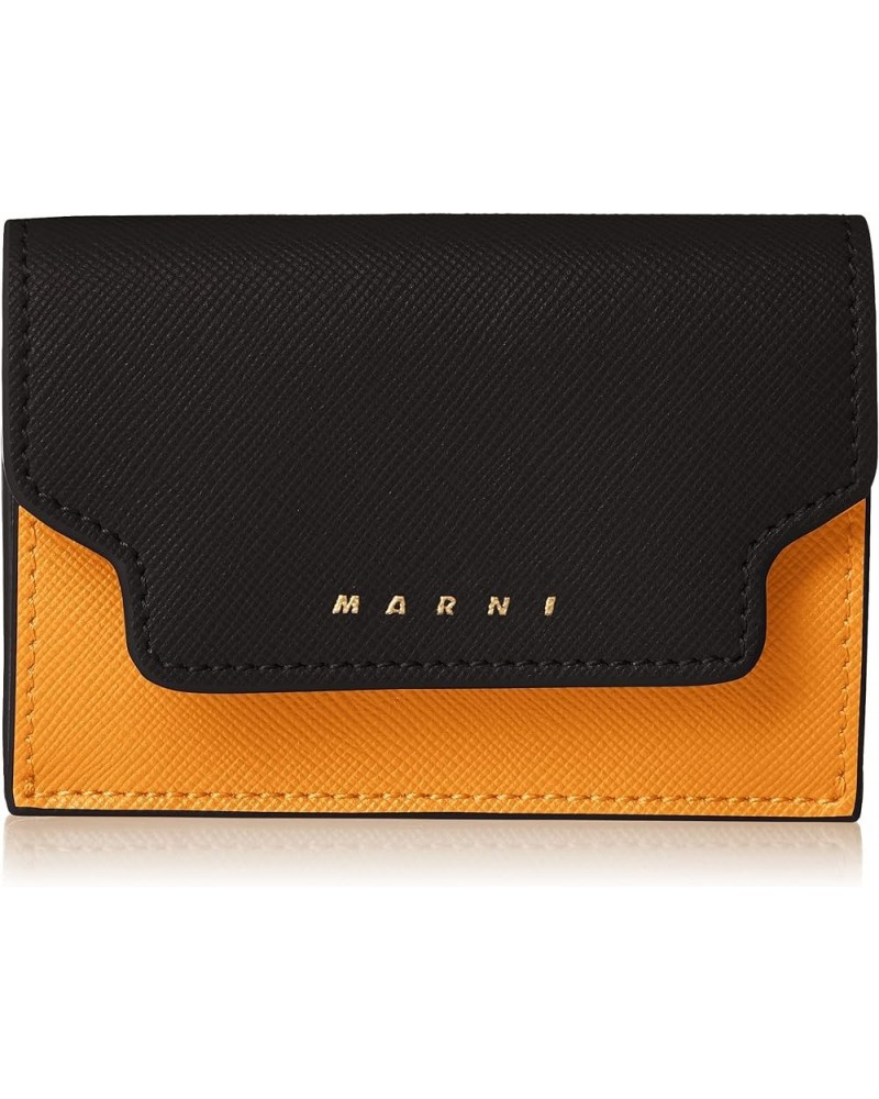 Women's Trifold Wallet Black+Pelican+Pumpkin $107.21 Wallets