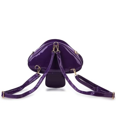 Cute Mushroom Backpack Purse Shoulder Bag for Women Funny Shaped Purses and Handbags Novelty Crossbody Bag Purple $17.35 Back...