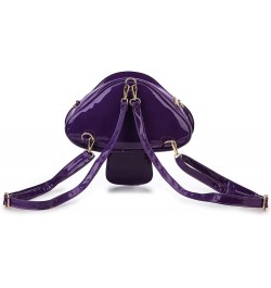 Cute Mushroom Backpack Purse Shoulder Bag for Women Funny Shaped Purses and Handbags Novelty Crossbody Bag Purple $17.35 Back...