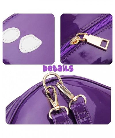 Cute Mushroom Backpack Purse Shoulder Bag for Women Funny Shaped Purses and Handbags Novelty Crossbody Bag Purple $17.35 Back...