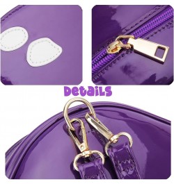 Cute Mushroom Backpack Purse Shoulder Bag for Women Funny Shaped Purses and Handbags Novelty Crossbody Bag Purple $17.35 Back...