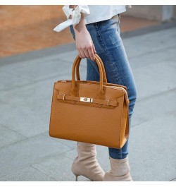 Satchel bag for Women, Vegan Leather Top-Handle Shoulder Handbag Purse Calla White $29.50 Satchels