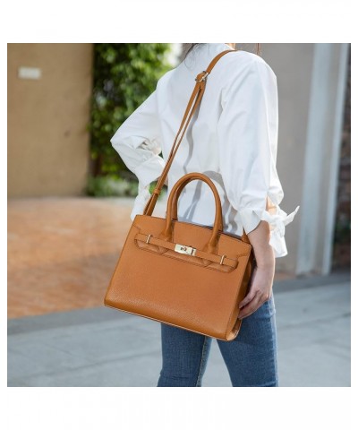 Satchel bag for Women, Vegan Leather Top-Handle Shoulder Handbag Purse Calla White $29.50 Satchels