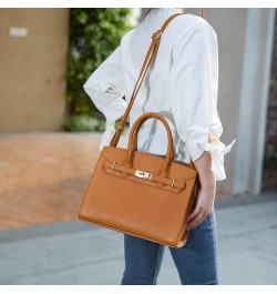 Satchel bag for Women, Vegan Leather Top-Handle Shoulder Handbag Purse Calla White $29.50 Satchels