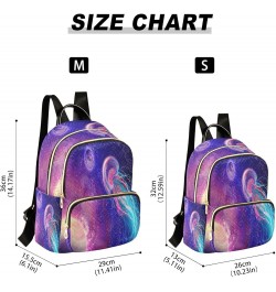 Backpack Purse for Women Space Galaxy Planets Jellyfish, Mini Fashion Backpack Lightweight Casual Daypack Shoulder Bag Travel...