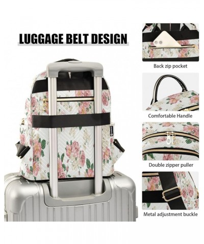 Fashion Backpack Mini Backpack Purse Casual Daily Backpack Flower for Travel for College Work Medium $17.48 Backpacks