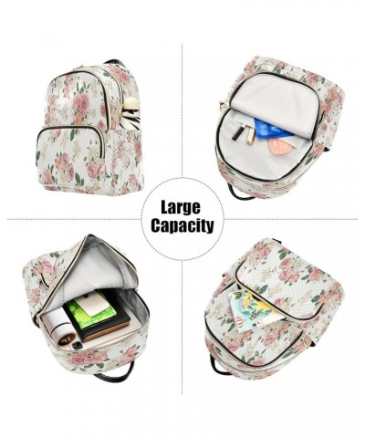 Fashion Backpack Mini Backpack Purse Casual Daily Backpack Flower for Travel for College Work Medium $17.48 Backpacks