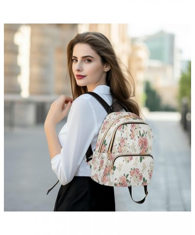 Fashion Backpack Mini Backpack Purse Casual Daily Backpack Flower for Travel for College Work Medium $17.48 Backpacks