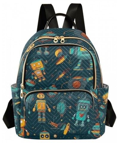 Nebula in Outer Space Womans Travel Backpack, Ladies Fashion Backpack, Festival Backpack for Women, S Robots and Various Spac...