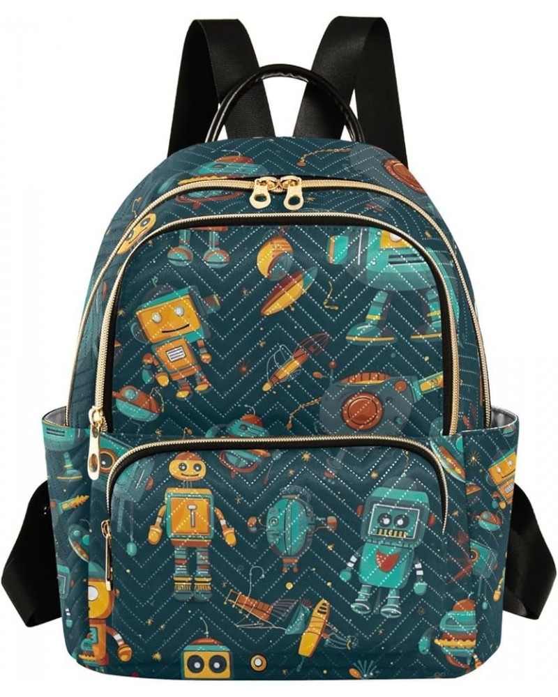 Nebula in Outer Space Womans Travel Backpack, Ladies Fashion Backpack, Festival Backpack for Women, S Robots and Various Spac...