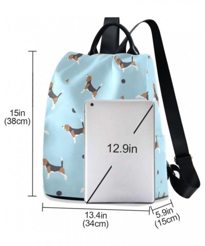 Backpack Purse for Women Fashion Travel Anti-theft Dog Pots Geometric Daypack Casual Shoulder Bag Medium Size $23.93 Backpacks