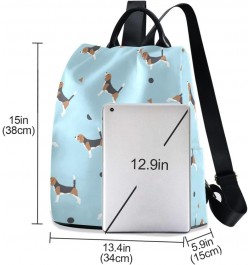 Backpack Purse for Women Fashion Travel Anti-theft Dog Pots Geometric Daypack Casual Shoulder Bag Medium Size $23.93 Backpacks