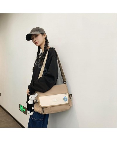 Large Capacity Street Style Messenger Bag Crossbody Bags Fashionable and Practical Handbag for Everyday Use Black $12.92 Cros...