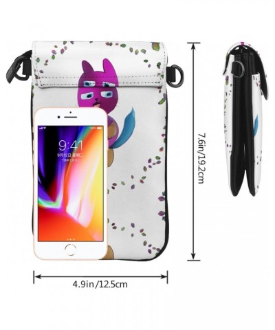 women leather Cell Phone Purse Happy 3D kitten pattern Soft, durable and waterproof PU leather Convenient for daily use and t...