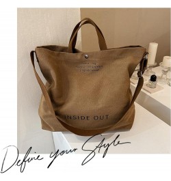 Canvas Tote Handbags for Women Tote Bag Crossbody Top Handle Bag Casual Shoulder Work Bag Coffee $11.21 Totes