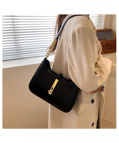 Women Small Shoulder Bag Vegan Leather Purse and Handbags Elegant Underarm Bag Ladies Small Purse Clutch Tote Black $19.24 Totes