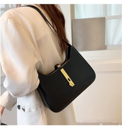 Women Small Shoulder Bag Vegan Leather Purse and Handbags Elegant Underarm Bag Ladies Small Purse Clutch Tote Black $19.24 Totes