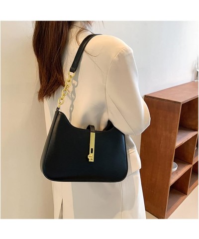 Women Small Shoulder Bag Vegan Leather Purse and Handbags Elegant Underarm Bag Ladies Small Purse Clutch Tote Black $19.24 Totes