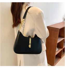 Women Small Shoulder Bag Vegan Leather Purse and Handbags Elegant Underarm Bag Ladies Small Purse Clutch Tote Black $19.24 Totes