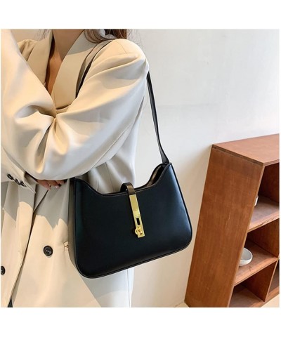 Women Small Shoulder Bag Vegan Leather Purse and Handbags Elegant Underarm Bag Ladies Small Purse Clutch Tote Black $19.24 Totes