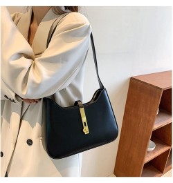 Women Small Shoulder Bag Vegan Leather Purse and Handbags Elegant Underarm Bag Ladies Small Purse Clutch Tote Black $19.24 Totes