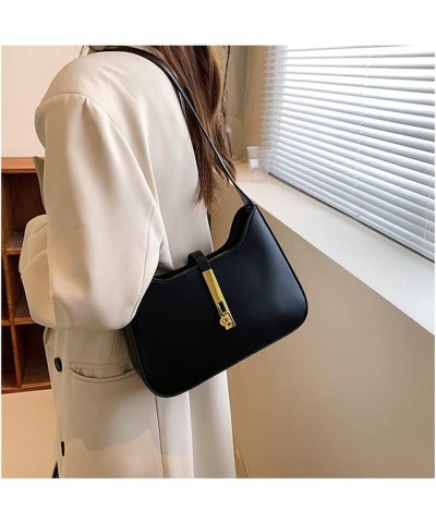 Women Small Shoulder Bag Vegan Leather Purse and Handbags Elegant Underarm Bag Ladies Small Purse Clutch Tote Black $19.24 Totes