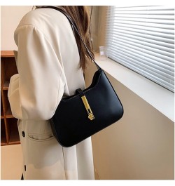 Women Small Shoulder Bag Vegan Leather Purse and Handbags Elegant Underarm Bag Ladies Small Purse Clutch Tote Black $19.24 Totes