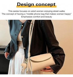 Women's Crossbody Handbags with Elephant Pendant, High-end and Fashionable Adjustable Leather Shoulder Handbag Pink $11.98 Cr...