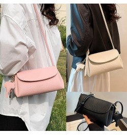 Women's Crossbody Handbags with Elephant Pendant, High-end and Fashionable Adjustable Leather Shoulder Handbag Pink $11.98 Cr...