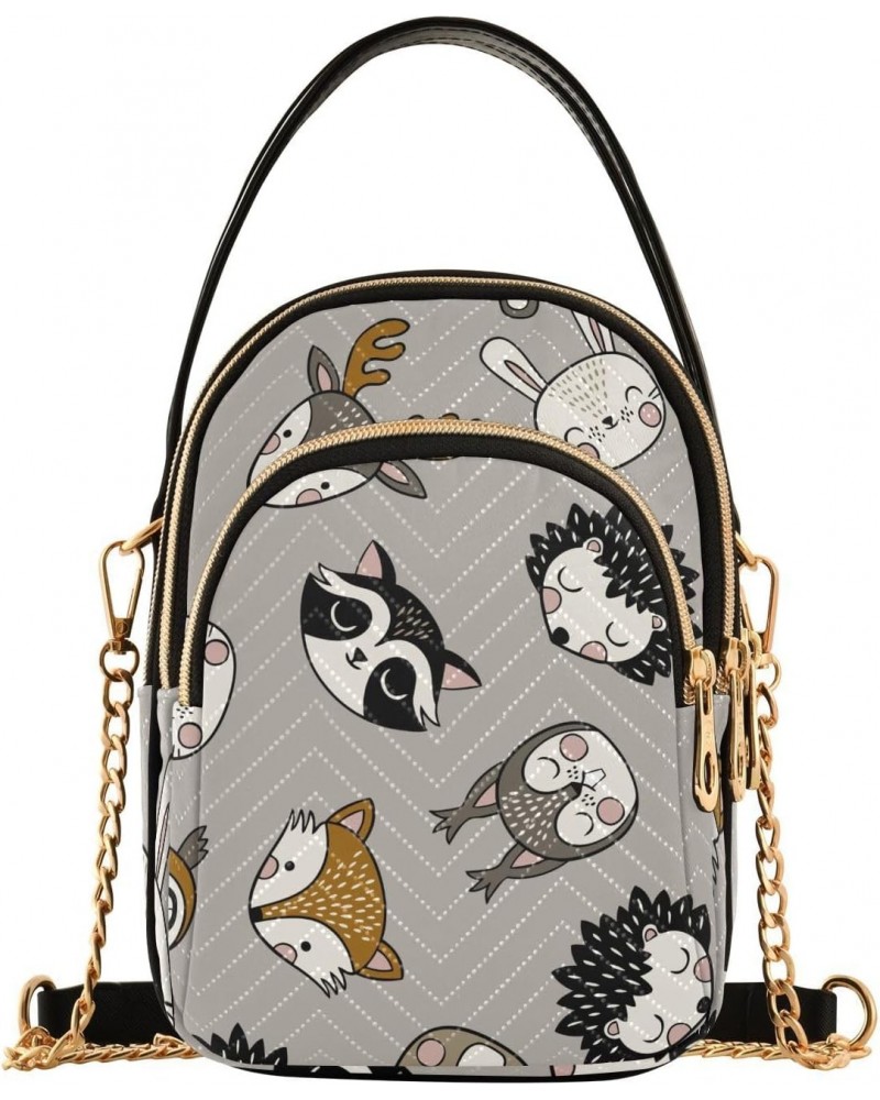 Hedgehog Fox Crossbody Bags for Women Travel Crossbody Bags Shoulder Purse with Chain Strap for Women Gifts $13.51 Crossbody ...