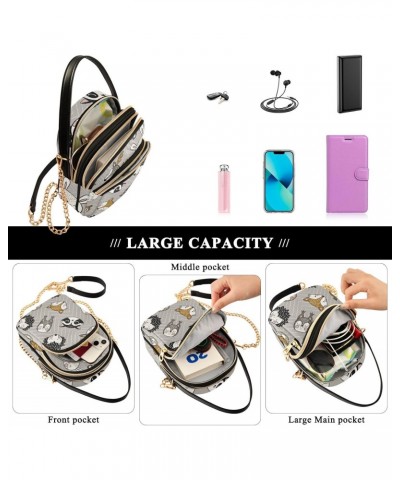 Hedgehog Fox Crossbody Bags for Women Travel Crossbody Bags Shoulder Purse with Chain Strap for Women Gifts $13.51 Crossbody ...