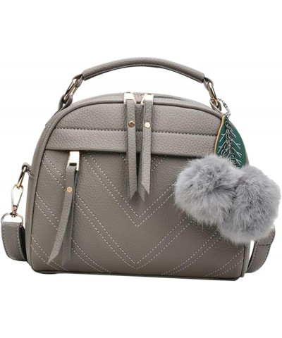 Ladies Tote Bags Ladies Handbag Hanging Venonat Shoulder Bag Messenger Bag for Women Crossbody Bag Grey $11.15 Crossbody Bags