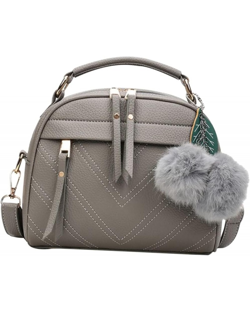 Ladies Tote Bags Ladies Handbag Hanging Venonat Shoulder Bag Messenger Bag for Women Crossbody Bag Grey $11.15 Crossbody Bags